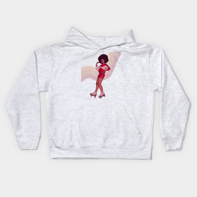 Disco girl Kids Hoodie by rebecaalvarezz